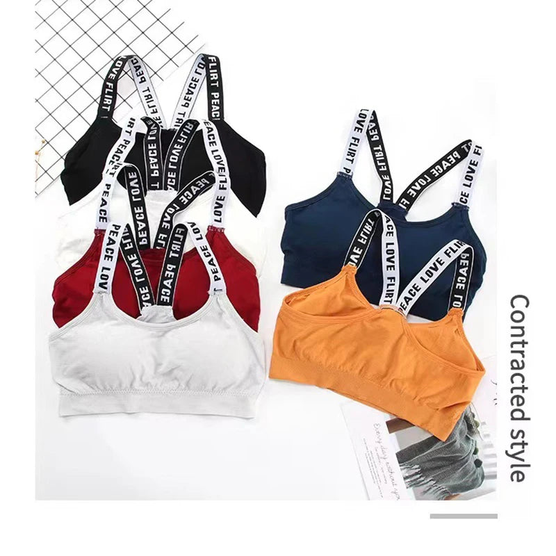 Women's Push Up Sports Bra With Support Pads For Gym Fitness Yoga Sportswear