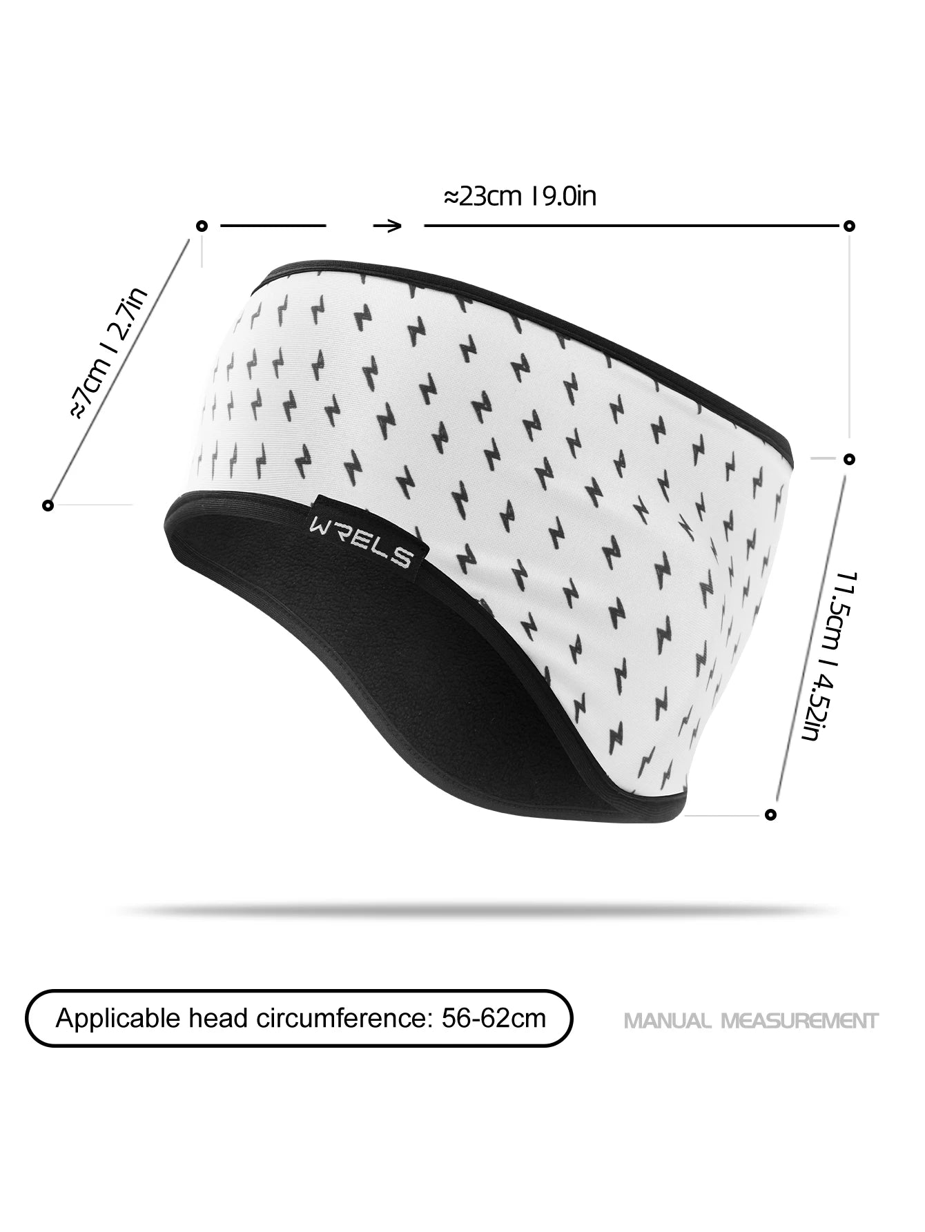 Running Hat Accessories: WRELS Thermal, Windproof, Stretchy Fleece Headband  Sports Sweatband for Running Skiing, Hiking, Walking / Rungear