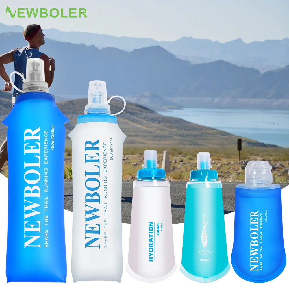 150/250/300/500/750ml Outdoor Collapsible Silicone Water Bottle