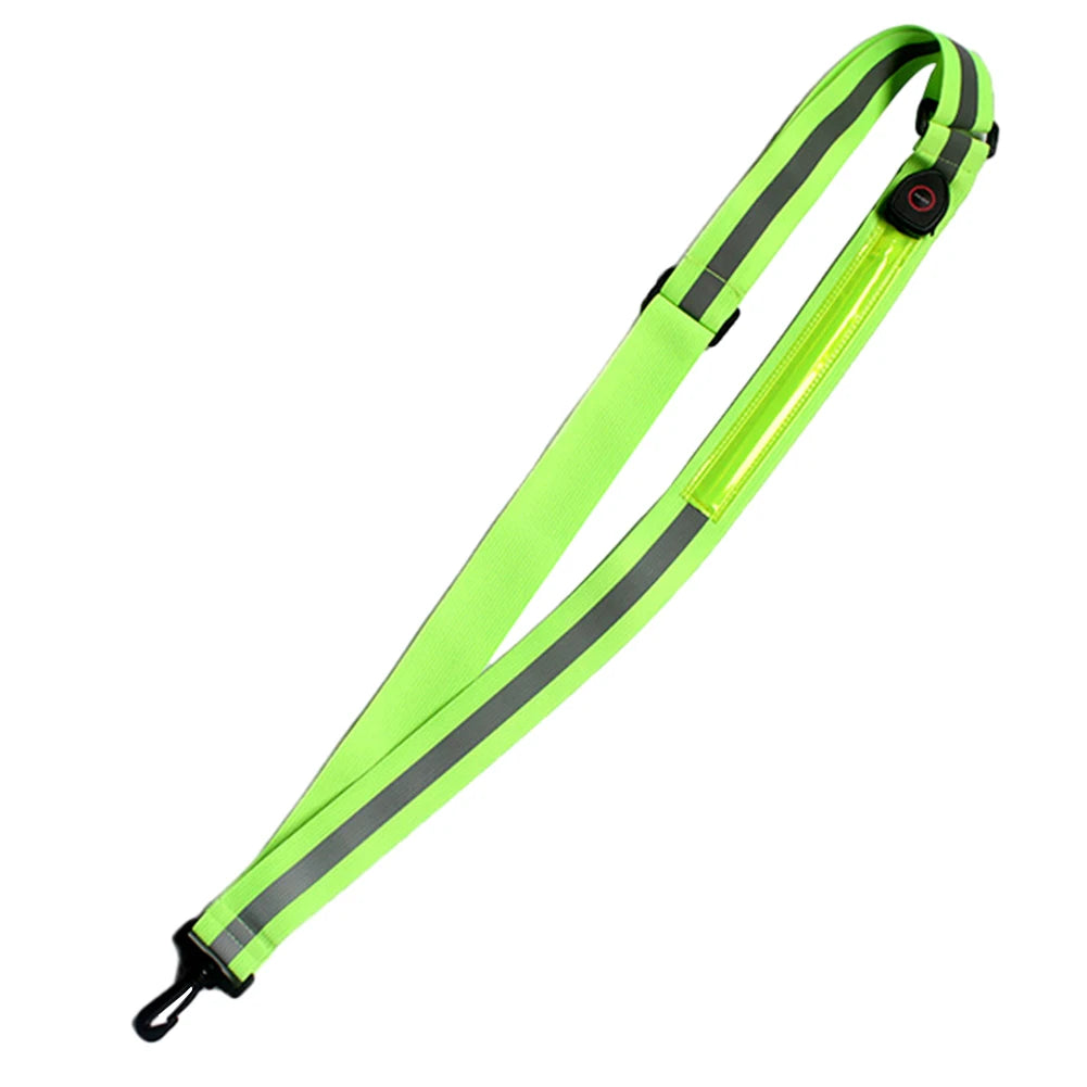 Safety LED Lights: USB Rechargeable, Reflective, Adjustable, High Visibility Safety LED Strap for Night Running / Rungear