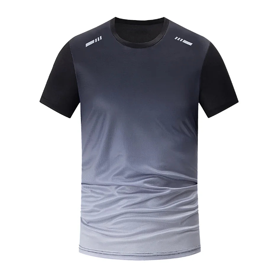 Men's Summer Running Apparel: Quick-Dry, Short Sleeved, Breathable Sports Fitness Shirt / Rungear