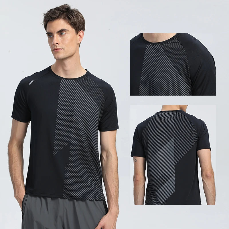Men's Running Apparel: Quick-Dry, Breathable, Fitness Sports Training Shirt / Rungear