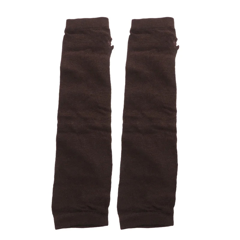 Running Winter Accessories: Unisex, Long, Warm, Half-Finger, Stretchy Mitten Gloves for Outdoor Sports / Rungear