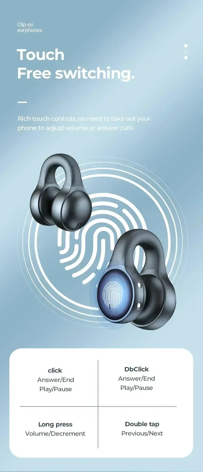 Running Earbuds Accessories: TWS X58 Wireless, Bluetooth,  Waterproof, Bone Conduction, Sports Earbuds Ear Hook With Mic / Rungear
