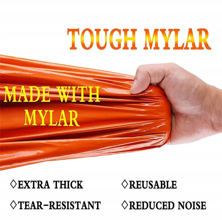 Portable Waterproof Emergency Survival Sleeping Thermal Bag For First Aid Rescue Kit