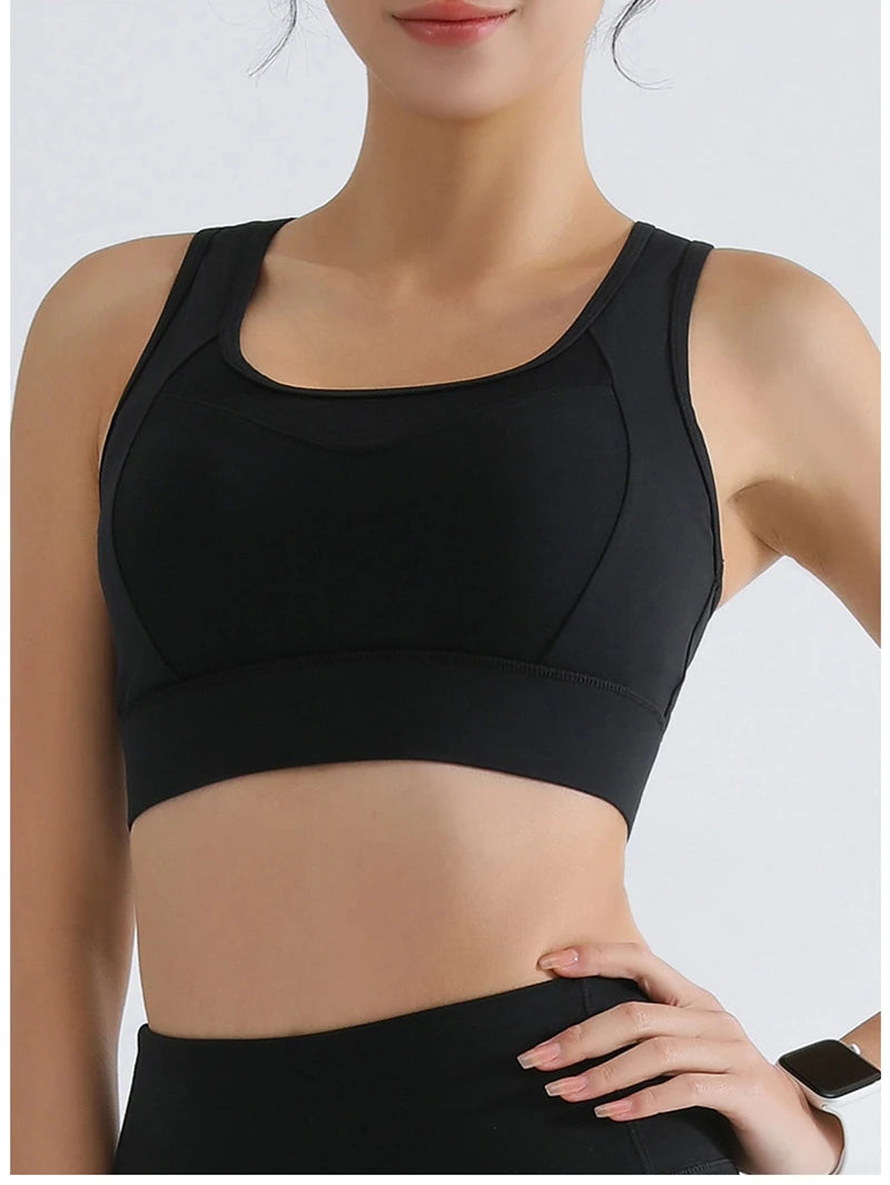 Women's Running Clothing: High Impact Full Support Adjustable Push Up Sports Bra Up To 3XL / Rungear