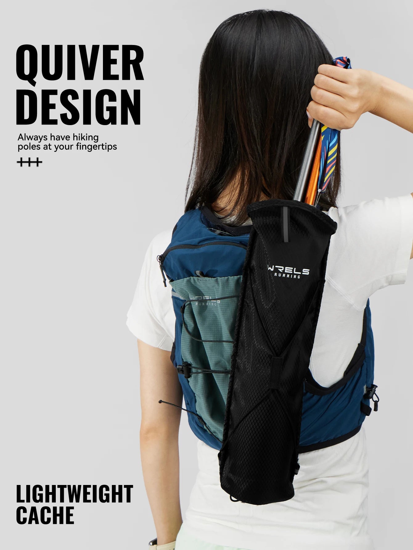 Trail Accessories Gear: WRELS Waterproof, Ultralight, Portable Hiking Cane Storage Carry Bag / Rungear