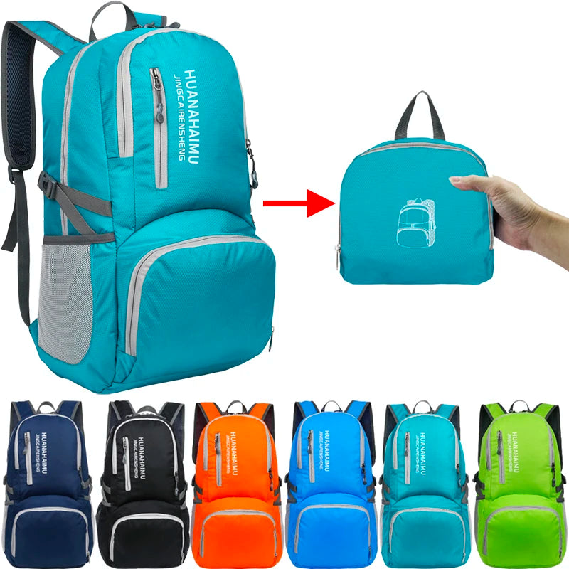 Trail Gear Accessories: 28L Packable, Foldable, Ultra Light, Outdoor Hiking Backpack / Rungear