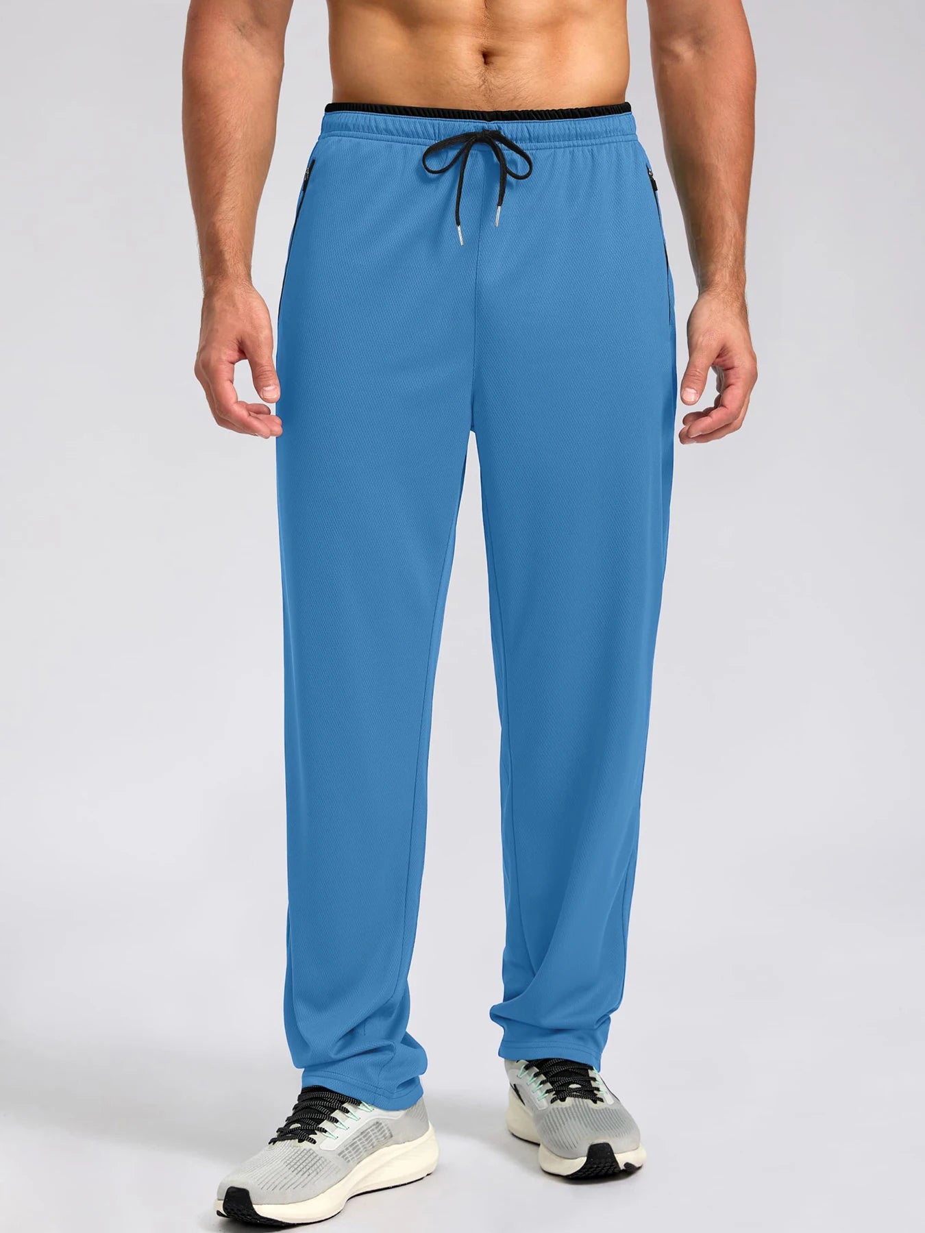 Men's Quick Dry Apparel: Breathable, Lightweight Activewear Pants with Elastic Waist And Zipper Pockets / Rungear