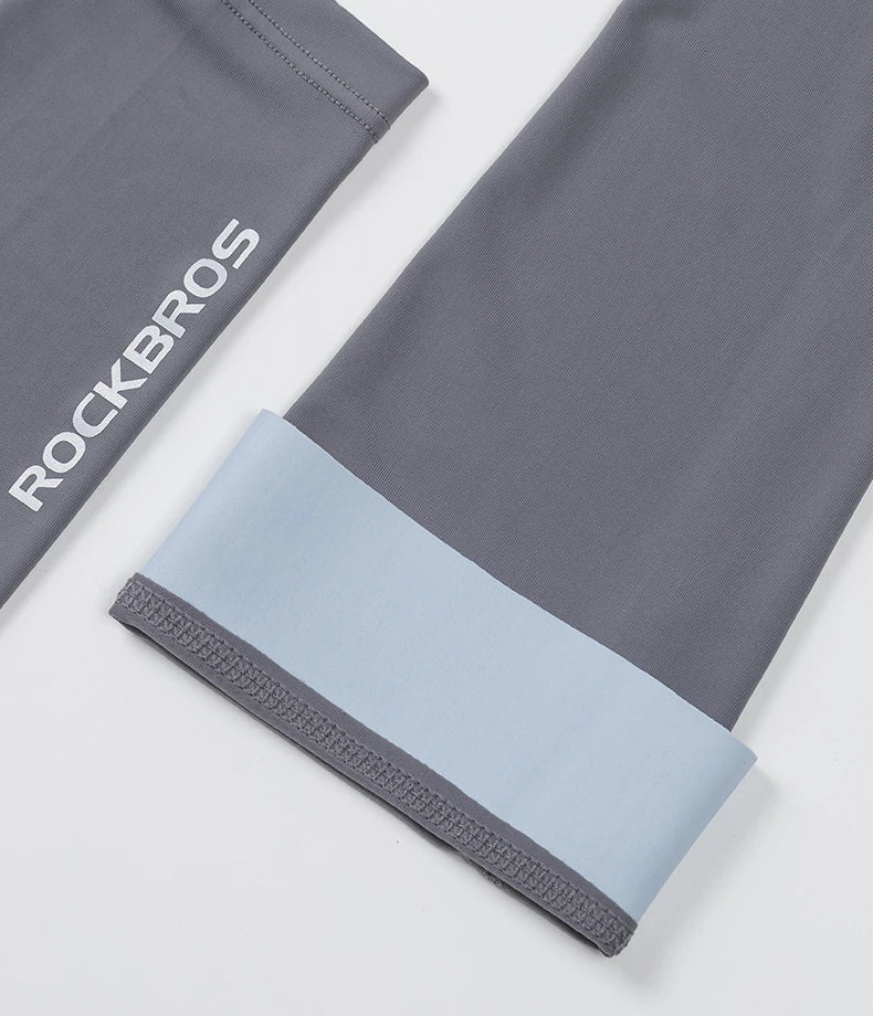 Compression Apparel Gear: ROCKBROS Breathable, Quick-Dry UV Protection Ice Fabric Sports Arm Sleeves / Rungear