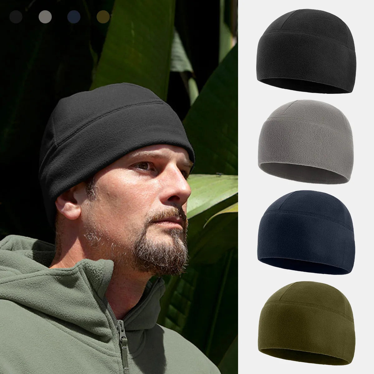 Winter Hat Apparel: Outdoor Windproof, Warm Polar Fleece, Quick-Dry, Breathable Hats / Rungear