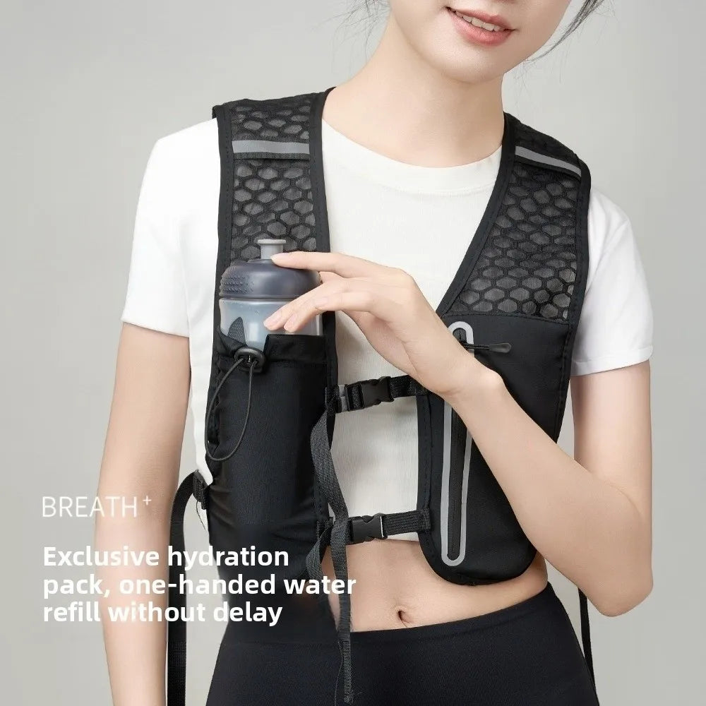 Breathable Multifunctional Non-Slip Reflective Sports Hydration Running Vest