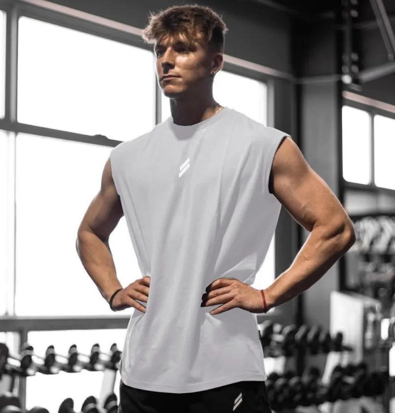 Men's Running Apparel: Sleeveless, Quick-Dry, Breathable Mesh Workout Tank T-Shirt / Rungear