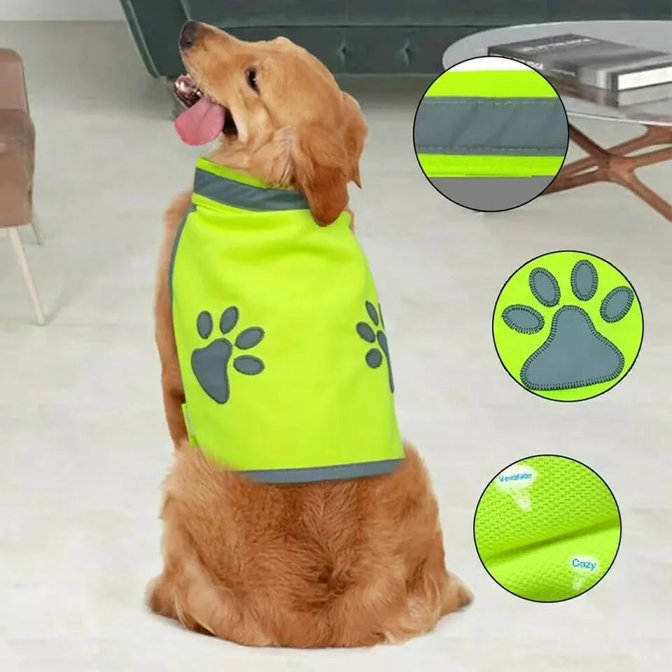 Reflective Dog Gear: Breathable, Safety Outdoor Walking Running Vests For Small, Medium, Large Dogs / Rungear