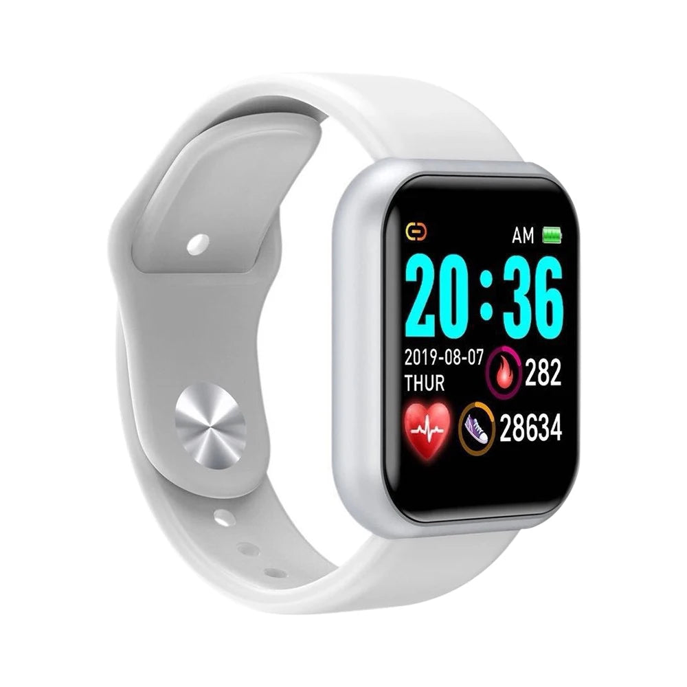 Rungear Tech Accessories: Unisex Bluetooth Smart Watch For Networked Phone, Controls Music, Health Monitor, Clock Y68 / Rungear