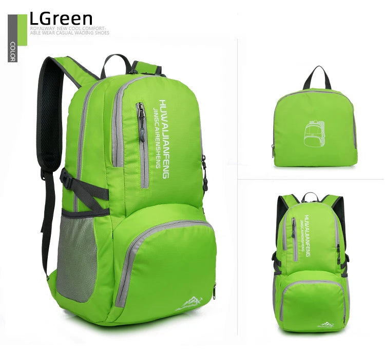 Trail Gear Accessories: 28L Packable, Foldable, Ultra Light, Outdoor Hiking Backpack / Rungear
