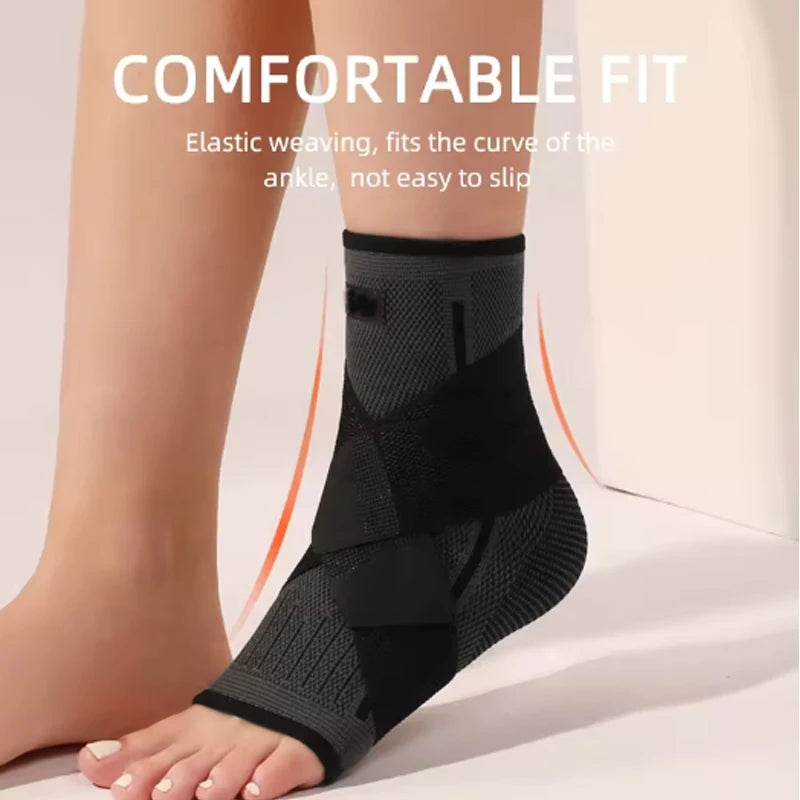 Recovery Gear Accessories: Unisex, Adjustable Compression Ankle Support Protection for Running, Hiking / Rungear