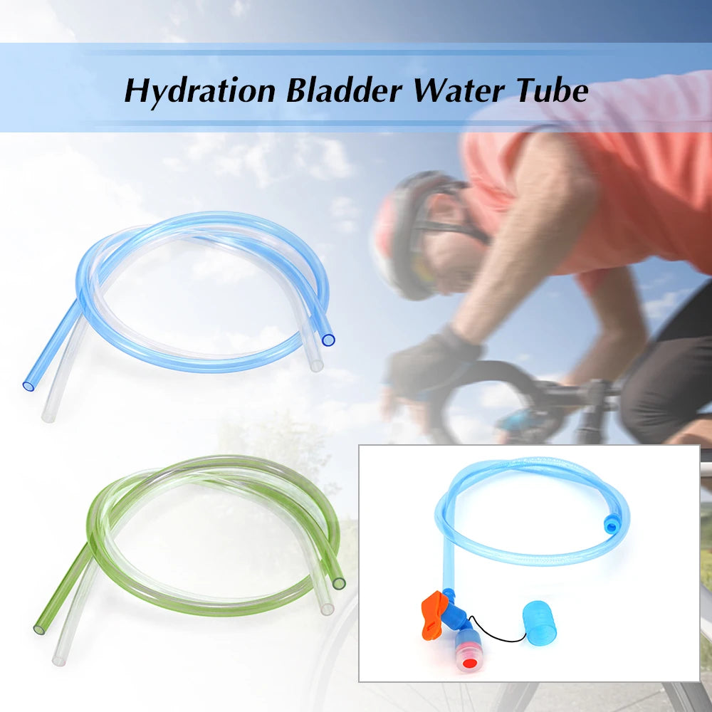 Hydration Gear Accessories: 2PC Bladder Tube Hydration Pack Hose Replacement Tube Clip System Kit / Rungear