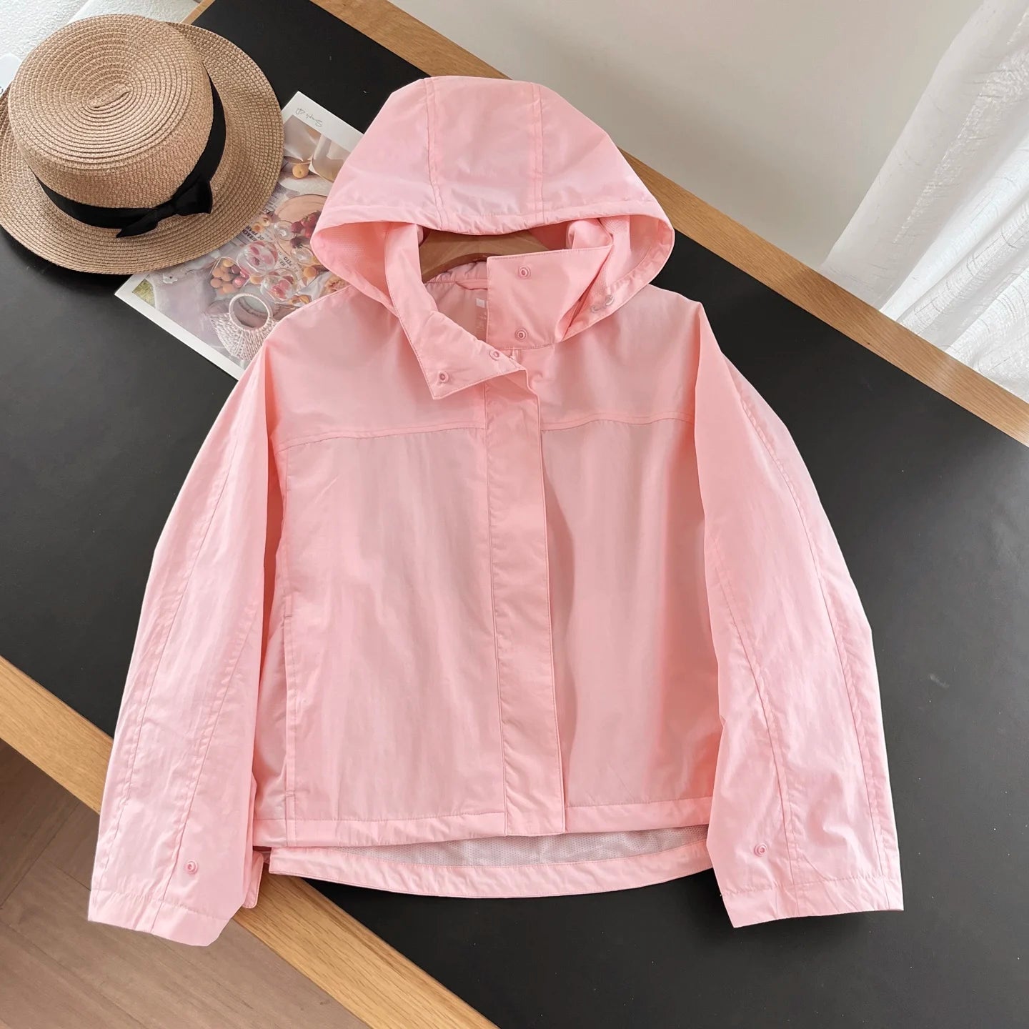 Women's Hooded Casual Jacket – Lightweight, Single-Breasted, Relaxed Fit | Summer Outwear | S–XL
