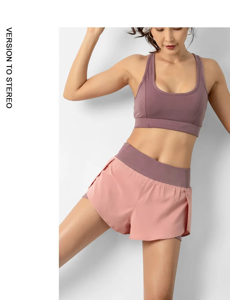 Women's Quick Dry Shorts: Summer, Double-Deck, Breathable Running Fitness Training Shorts / Rungear