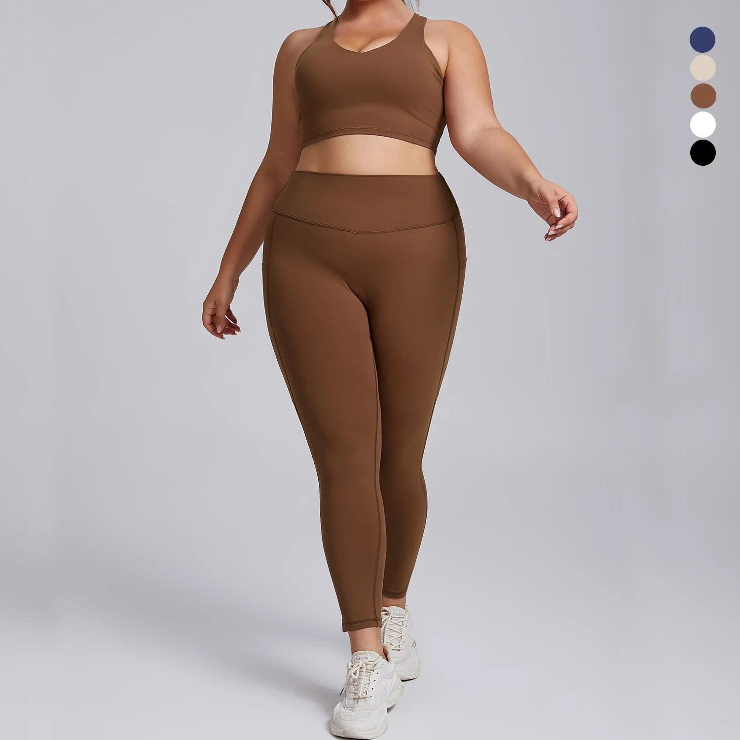 Women's Activewear Sets: 1/2PC Plus Size, Super Stretch Sports Bra Gym Leggings Fitness Suit S-3XL / Rungear