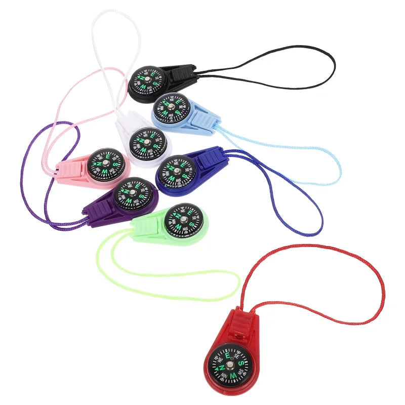 Running Trail Gear: Portable Navigation Pendant Mini Hiking Compass ABS For Outdoors / Rungear
