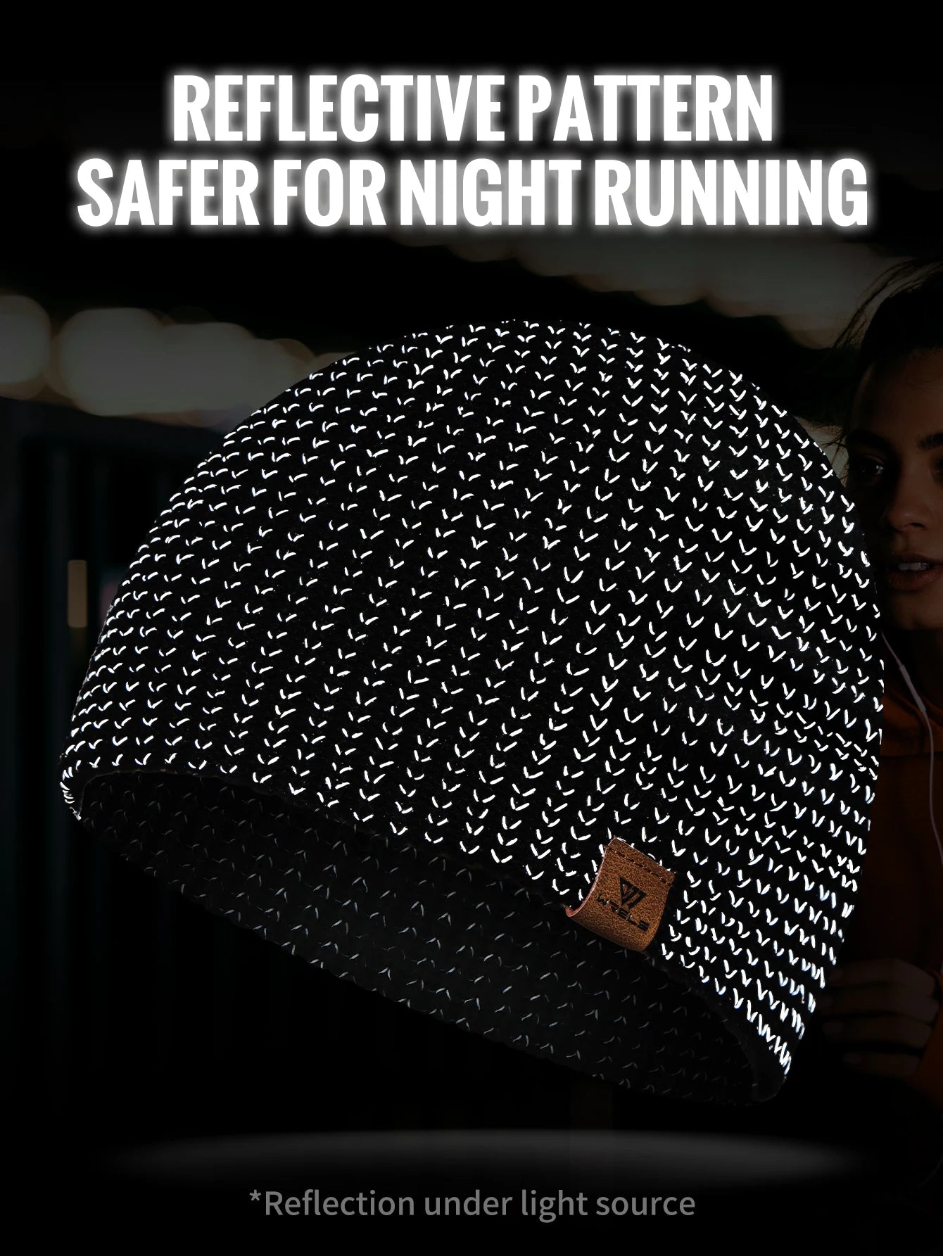 Winter Hat Apparel: WRELS Unisex, Reflective, Windproof, Winter Knitted Ear Protection Beanie / Rungear