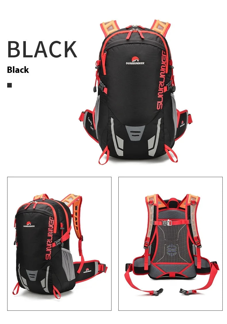 Trail Gear Accessories: 35L Large Capacity Lightweight Hiking Travel Backpack Bag For Outdoors / Rungear