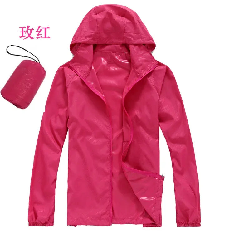 Running Apparel: Unisex, Waterproof, Lightweight, Quick-Dry, Hooded Thin Windbreaker / Rungear