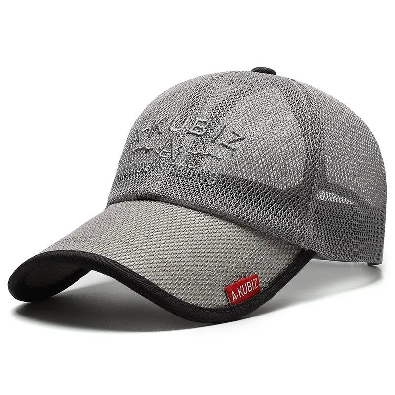 Summer Hat Gear: Unisex, Mesh, UV Protection, Breathable, Baseball Visor Cap for Outdoor Sports / Rungear