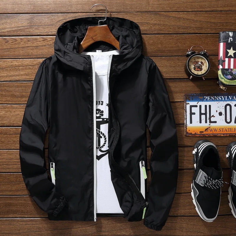 Men's Running Apparel: Long Sleeved ,Breathable, Quick-Drying Reflective Windbreaker / Rungear