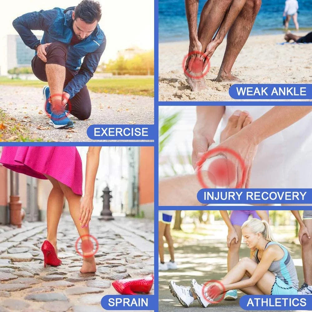 Recovery Gear Accessories: 1 PC Sport Ankle Stabilizer Brace, Compression Support for Pain Relief / Rungear