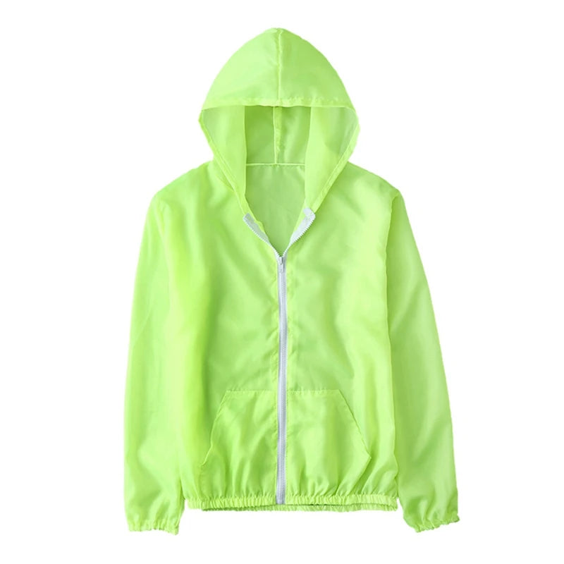 Women's Lightweight Jackets: Summer, Thin, Long Sleeved, Hooded Sun Protection Windbreaker Jackets for Outdoor Sports / Rungear