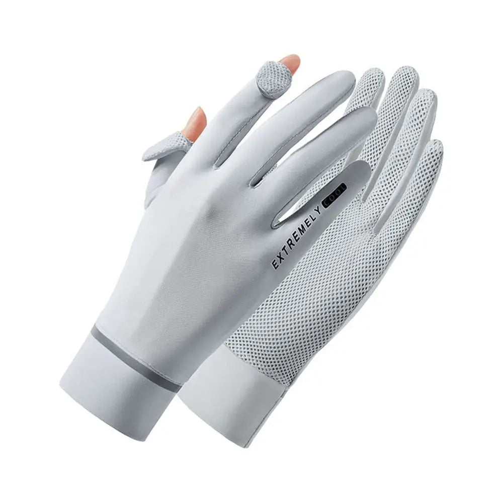 Women's Running Gloves: Ice Silk Sun Protection Anti-UV Gloves / Rungear