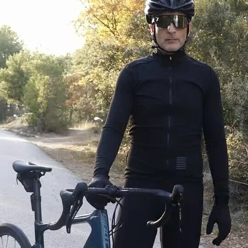 Winter Men's Apparel: YKYWBIKE Warm Long Sleeved, Thermal Fleece Lined Jacket For Winter And Autumn / Rungear