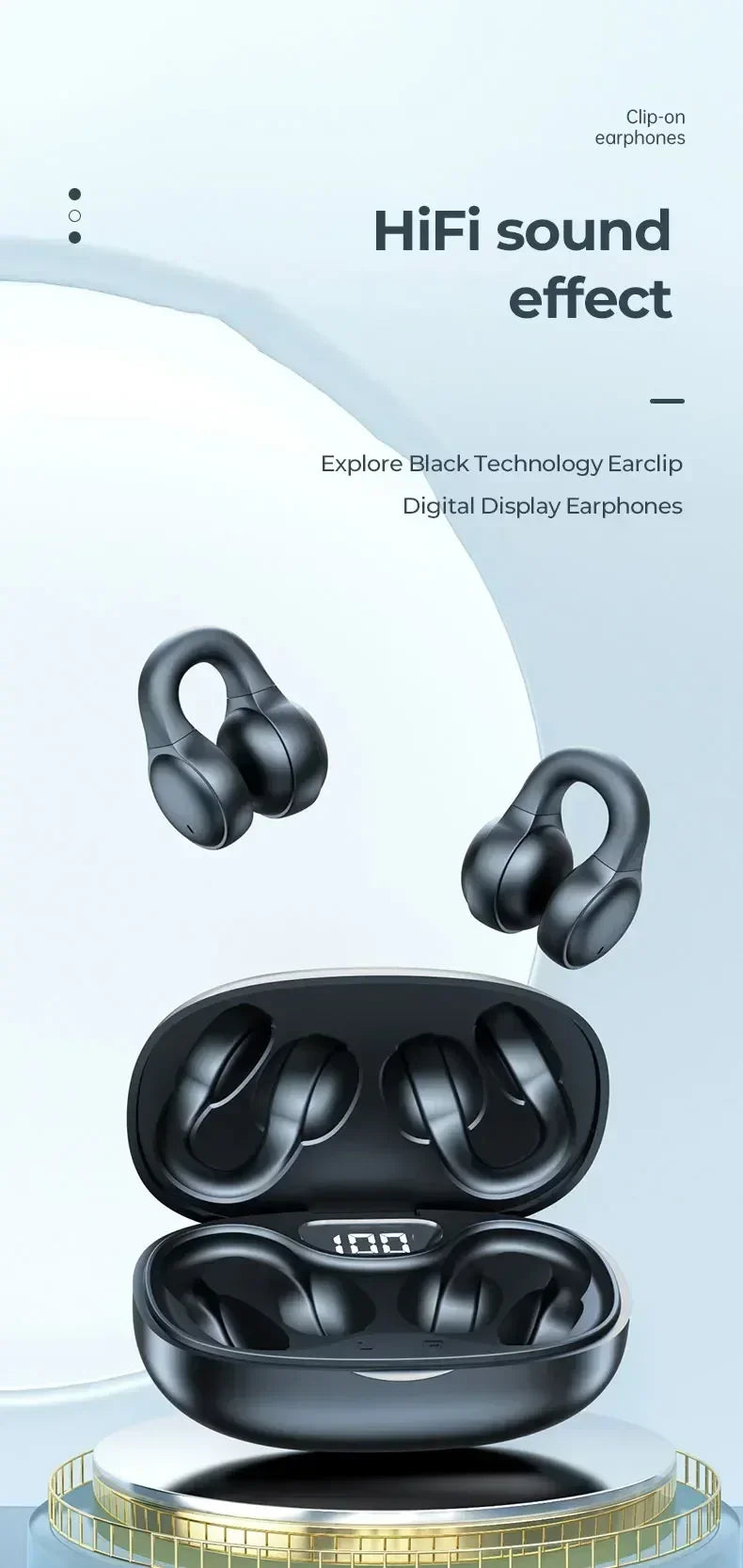 Running Earbuds Accessories: TWS X58 Wireless, Bluetooth,  Waterproof, Bone Conduction, Sports Earbuds Ear Hook With Mic / Rungear