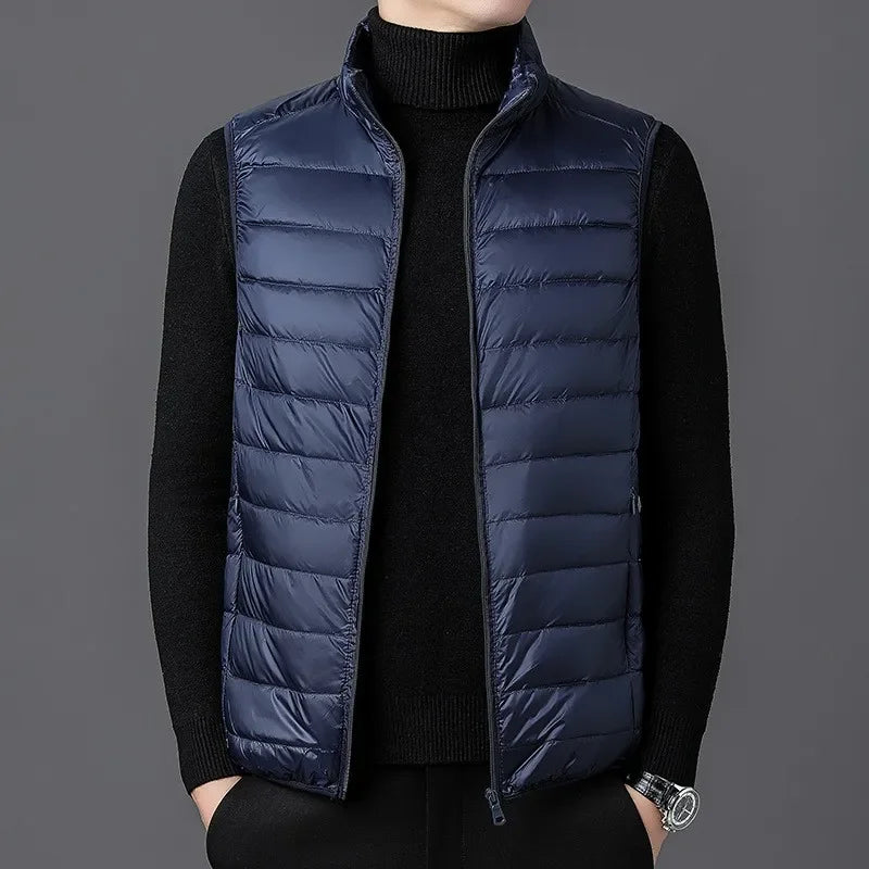 Men's Running Apparel: Warm, Waterproof Sleeveless Vest Jackets / Rungear