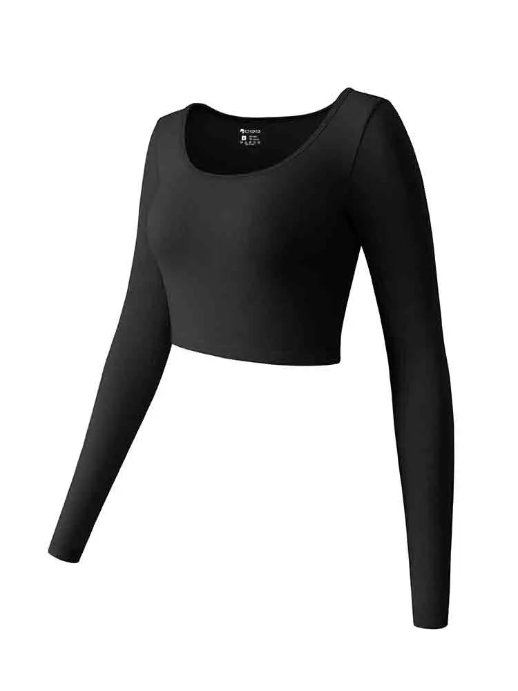 Women's Running Apparel: Long Sleeved, Round Neck, Seamless Fitness Workout Top / Rungear Nz