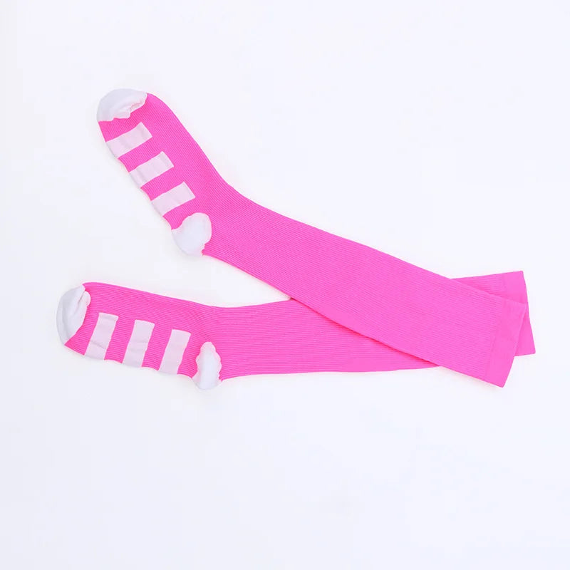 Compression Sock Accessories: Unisex Non-Slip, Knee-High Sports Compression Socks For Fitness / Rungear