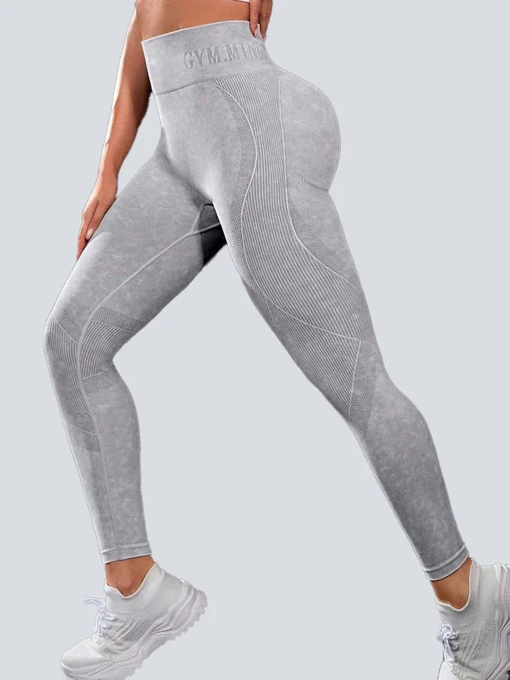 Women's Activewear Apparel: Seamless High Waist Pants Hip Lifting Outdoor Sports Tight Waist Pants / Rungear