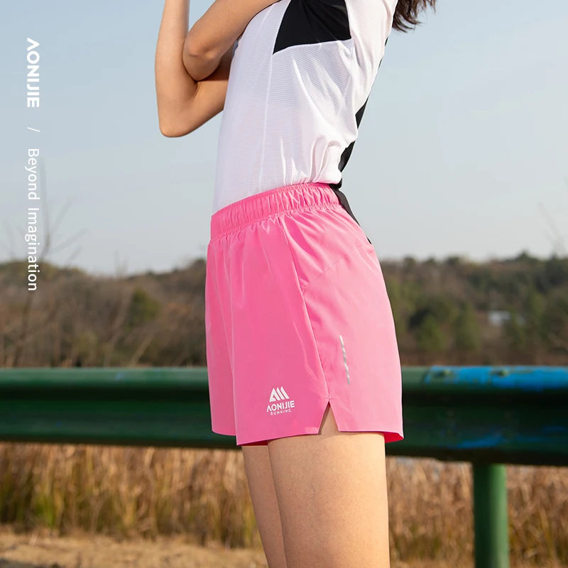 AONIJIE FW6199 Women's Running Shorts with Pockets Lightweight Quick Dry Sports Shorts Gym Workout Athletic Shorts for Women