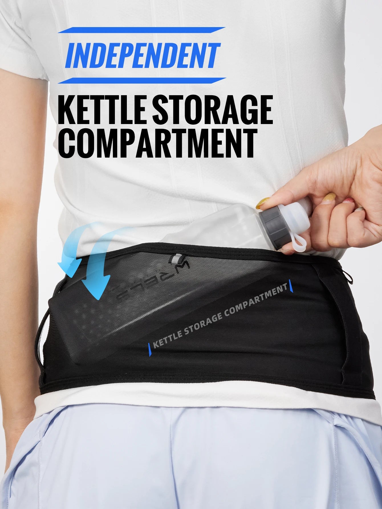Running Belt Gear: WRELS, Multi-Functional, Large Capacity, Breathable, Invisible Running Waist Bag / Rungear
