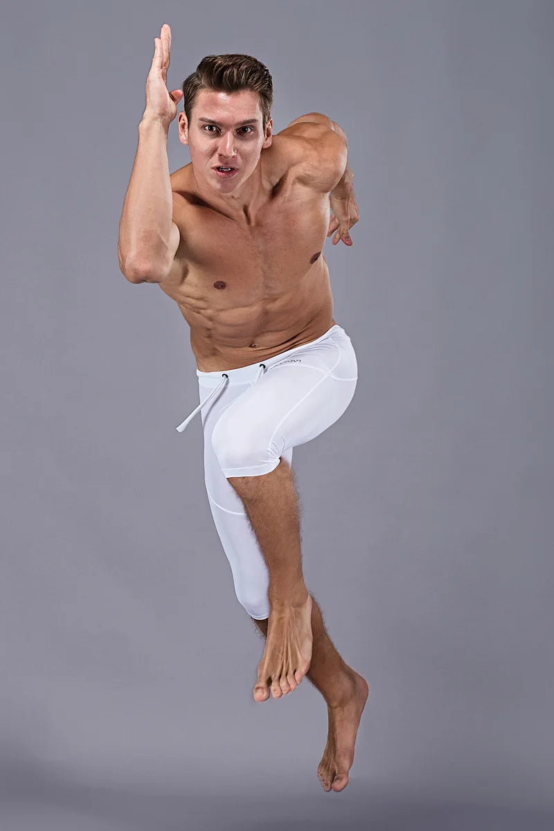 Men's Quick Drying Apparel:  Long, Breathable, Elastic, Sweat Absorbing Sports Underwear for Running, Hiking, Outdoor Sports / Rungear