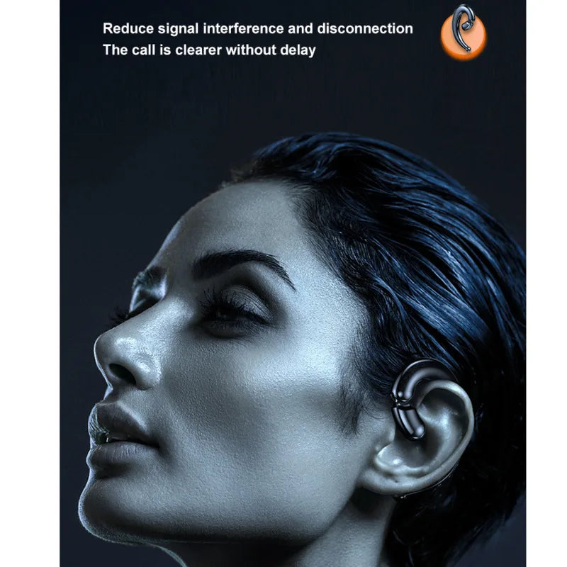 Running Tech Gear: Bone Conduction Ear Hook Bluetooth Single Earphones, HiFi, Waterproof Noise Reduction / Rungear