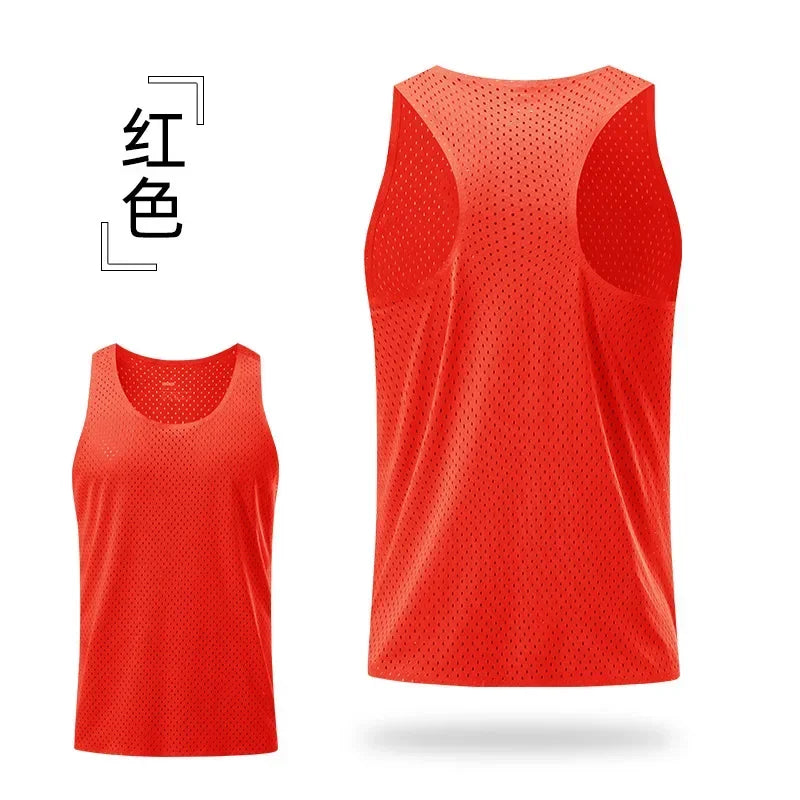 Men's Running Marathon Apparel: Summer, Sleeveless Marathon Long Distance Running, Quick-Dry, Breathable Mesh Sports Top / Rungear