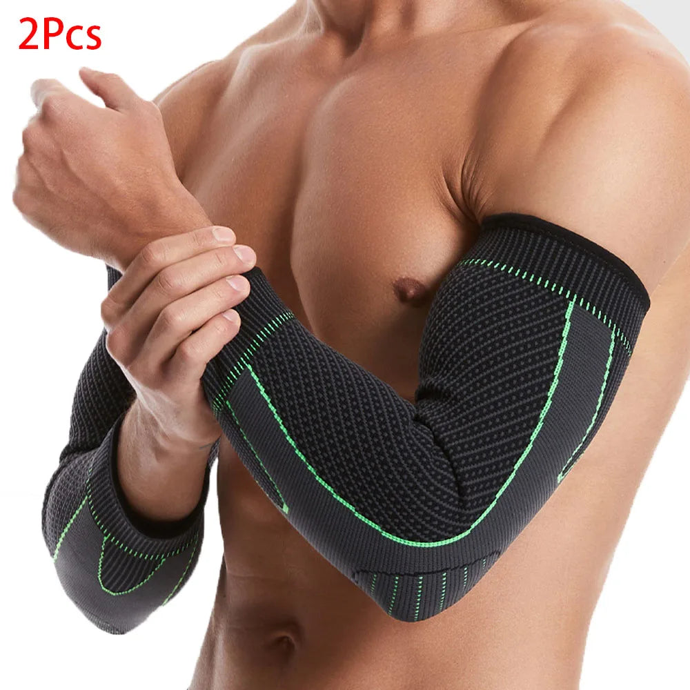 Compression Gear Accessories: 2PC Compression Sleeve for Tendonitis -Sports Arm Protection / Rungear