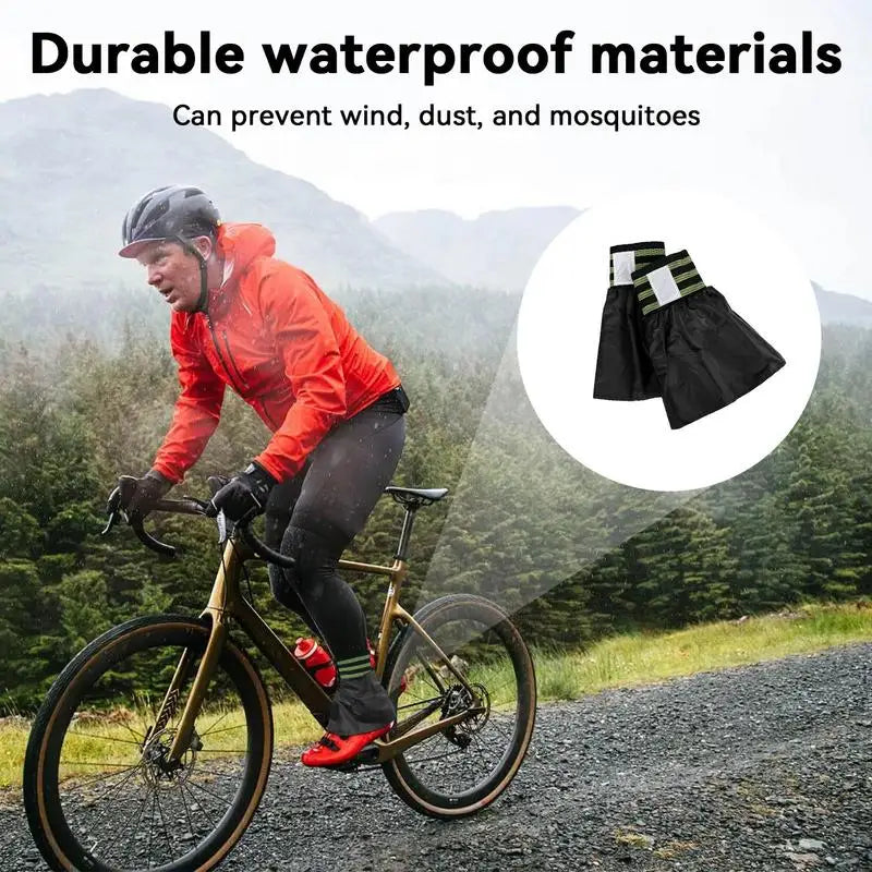 Trail Gear Accessories: Waterproof, Breathable, Adjustable, Men's Low Extended Trail Leg Gaiters For Cycling, Hiking / Rungear