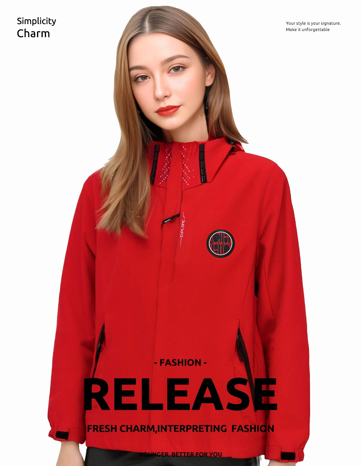 Unisex Windbreaker Jacket: Spliced Colour, Thin, Spring Interchange Windbreaker Outdoors Jacket / Rungear