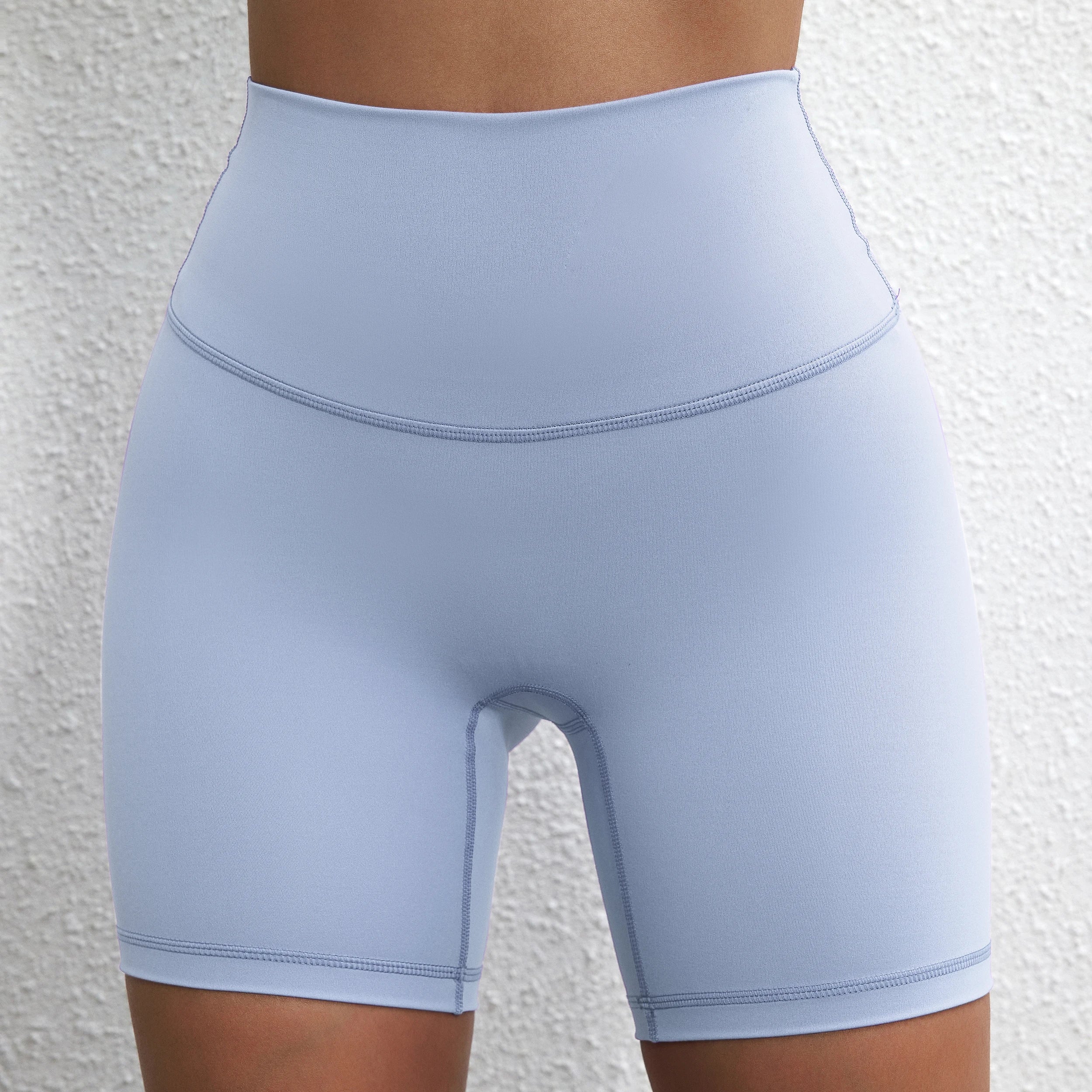 Women's Shorts Apparel: Solid Colour, High Waist, Comprehensive Fitness Sports Training Shorts with  Internal Pocket / Rungear