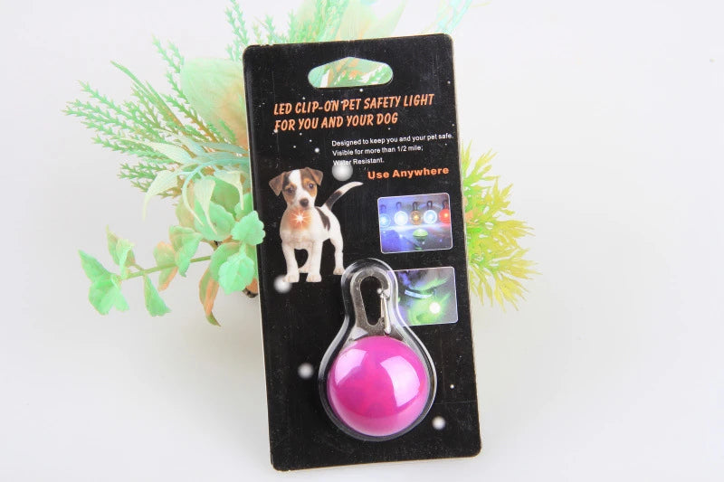 LED Dog Collar Light, Glow in The Dark Reflective Strip, Anti-Lost Night Safety Pendant for Pets Cat Christmas Gift